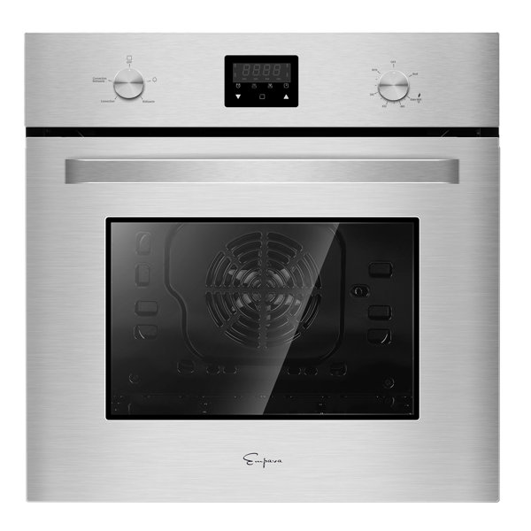 Empava 24" 2.3 Cubic Feet Silver Gas Convection Wall Oven & Reviews